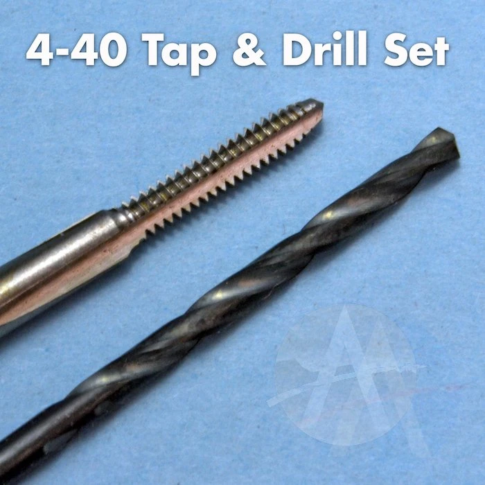 4-40 Tap And #43 Drill Set 3 4-40 Tap And #43 Drill Set