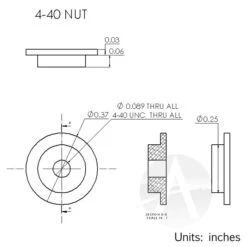 4-40 Vindicoat Aluminum Fastener Inserts -Toy Creative Parts Store 6f7a0dd61935b9acca46cd3c9b2ea00f.image .700x700